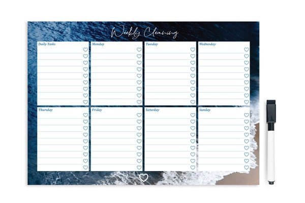 Coastline Weekly Cleaning Planner